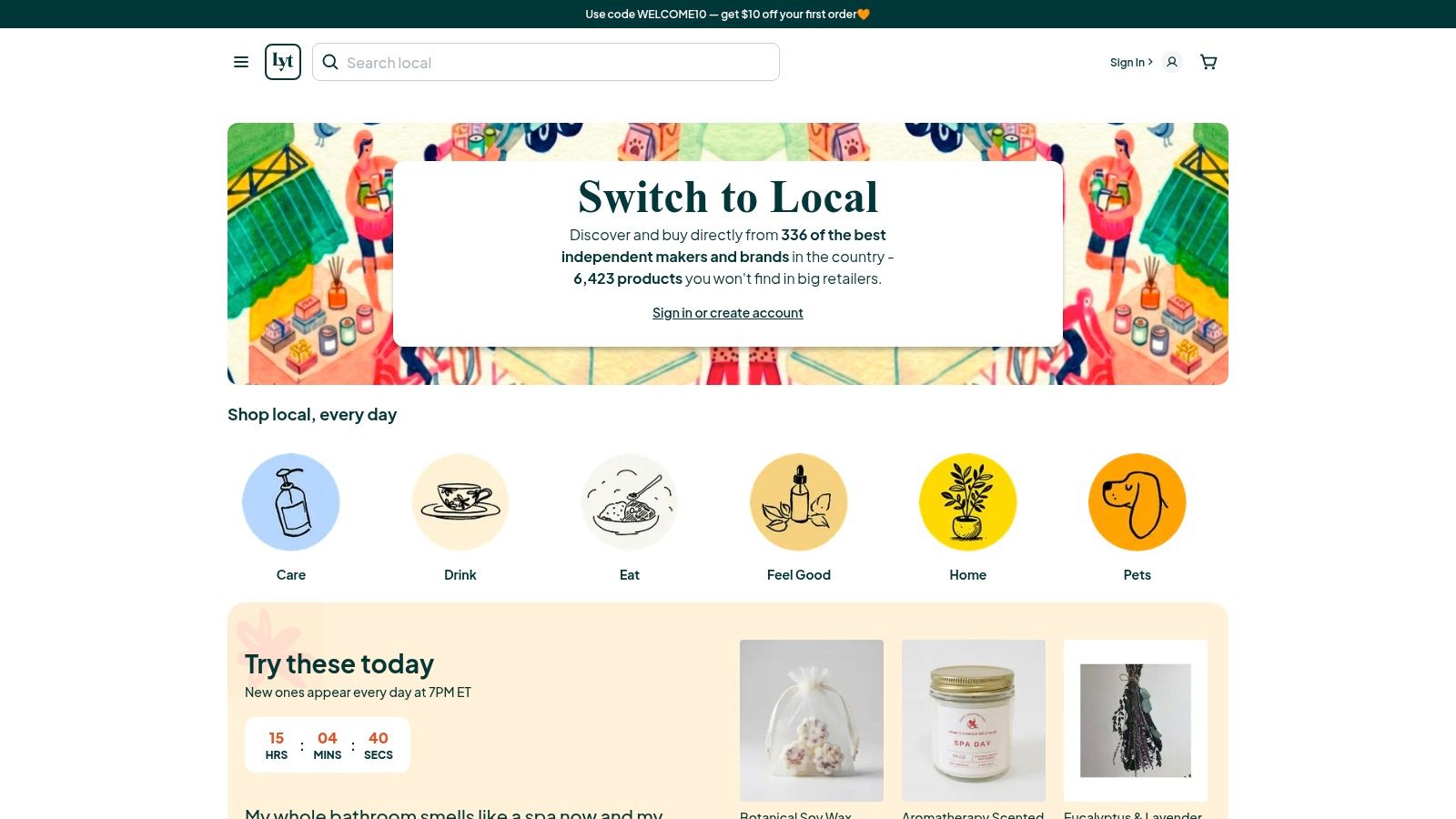 Screenshot from https://loyaltie.com