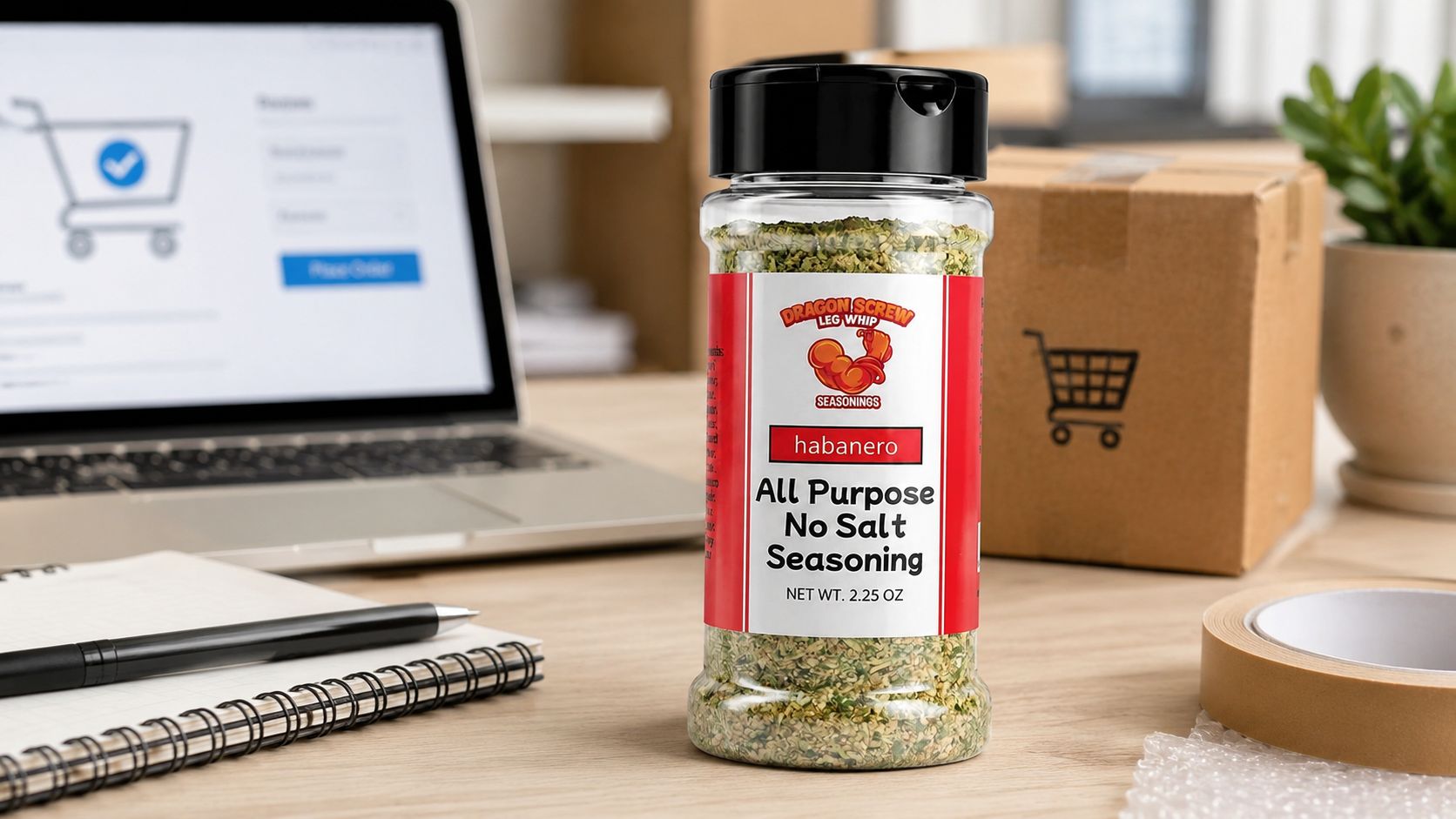 Habanero Salt-Free All-Purpose Seasoning Blend, Garlic & Onion, Everyday No-Sodium Flavor, Net Weight 2.25 ozShaker Bott | DSLW Seasonings by Loyaltie