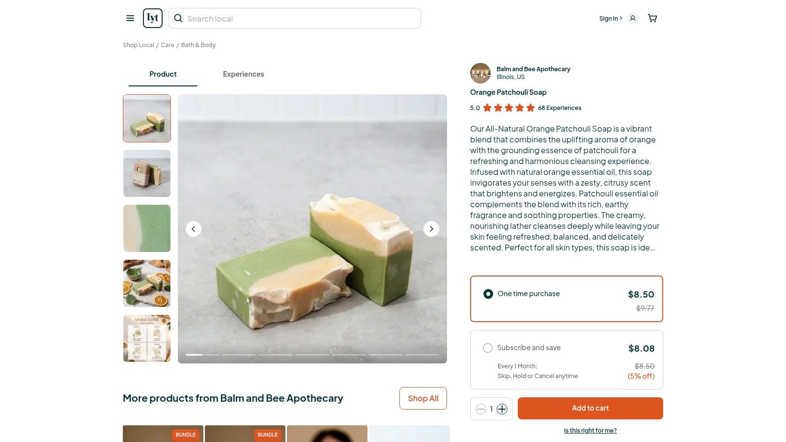 Orange Patchouli Soap | Balm and Bee Apothecary by Loyaltie