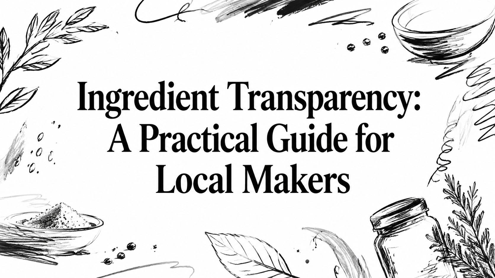 Ingredient Transparency: A Practical Guide for Local Makers