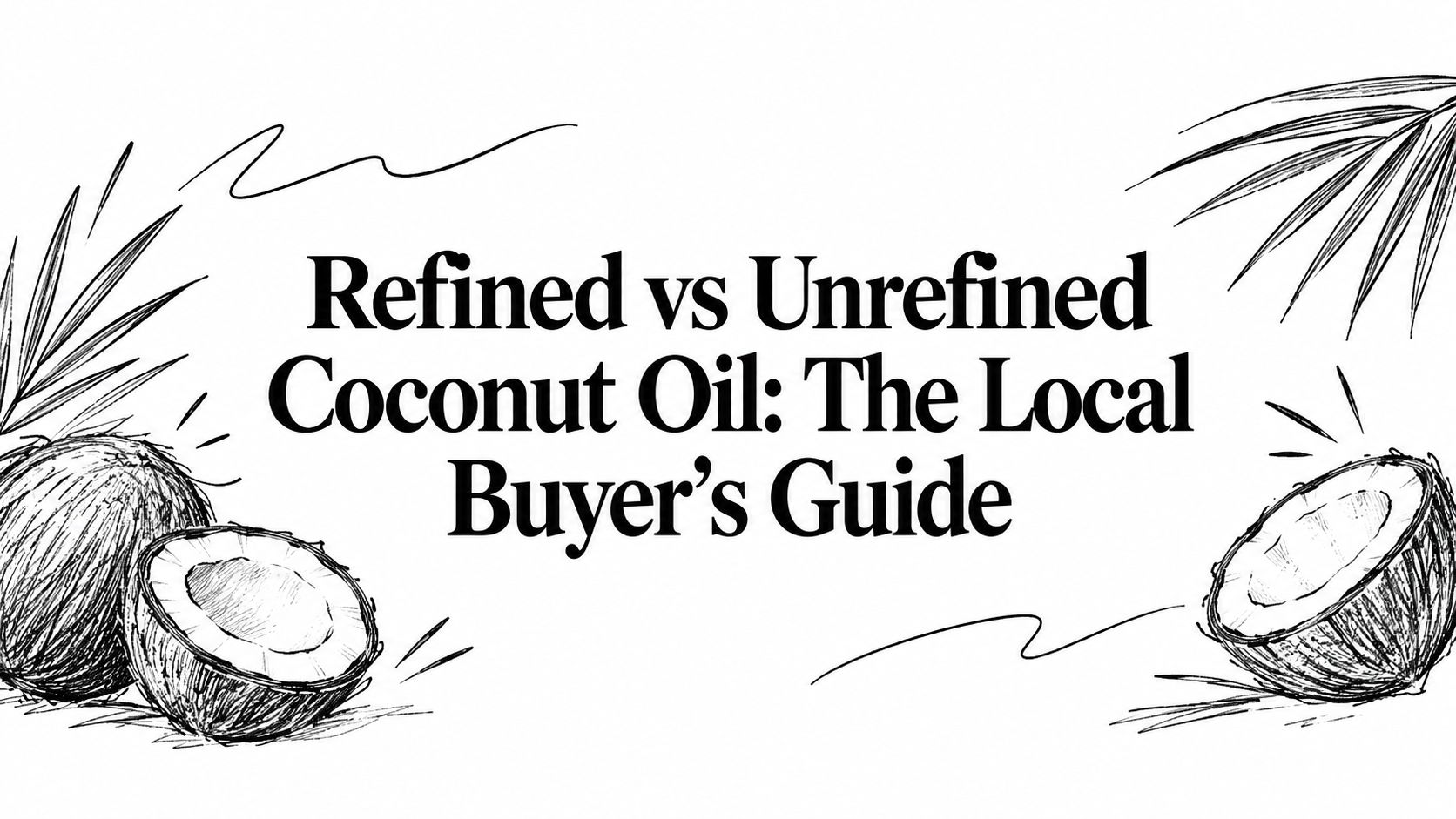 Refined vs Unrefined Coconut Oil: The Local Buyer's Guide