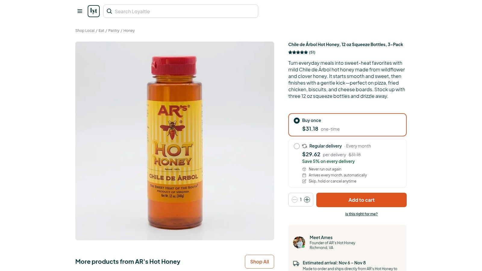 Chile de Árbol hot honey squeeze bottles