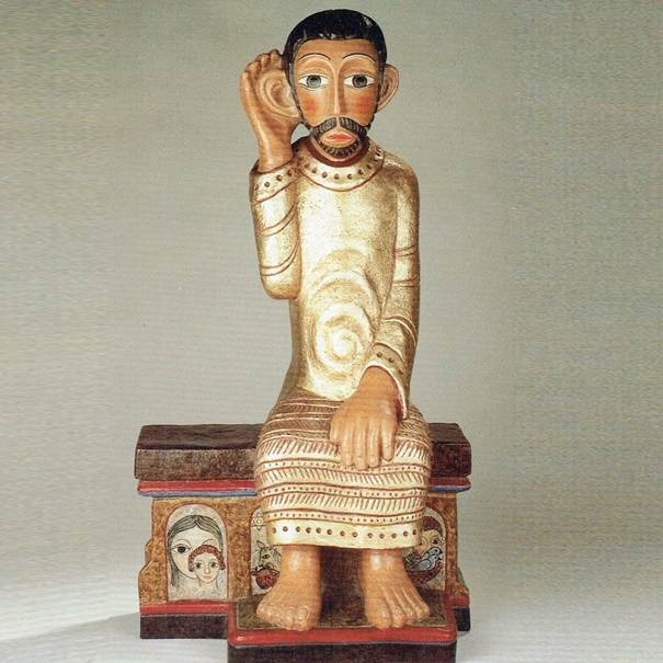 Afbeelding met beeldhouwwerk, kunst, Artefact, muurDoor AI gegenereerde inhoud is mogelijk onjuist.