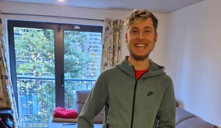 Service user smiling