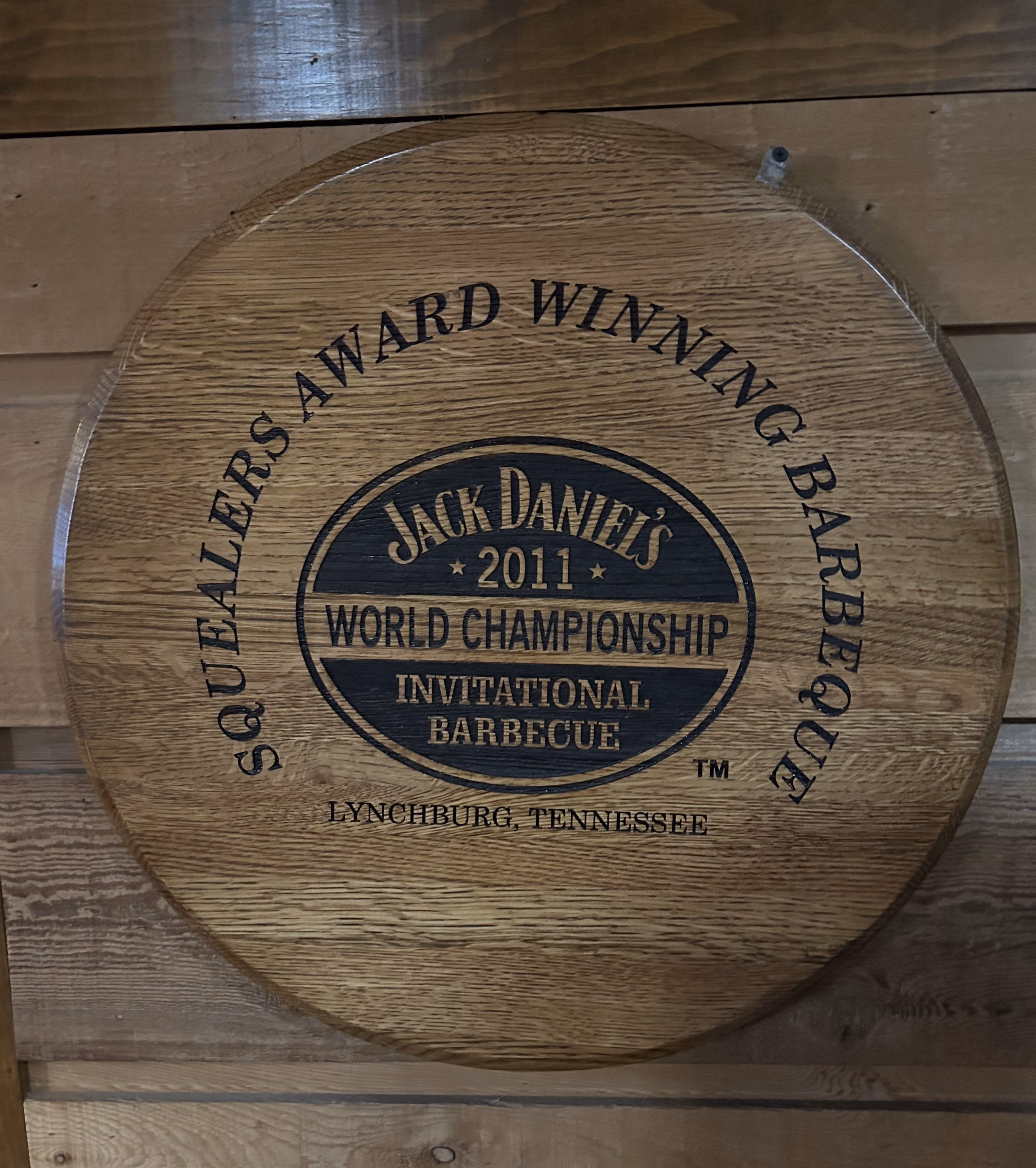 Squealers Barbeque Grill Jack Daniels Award