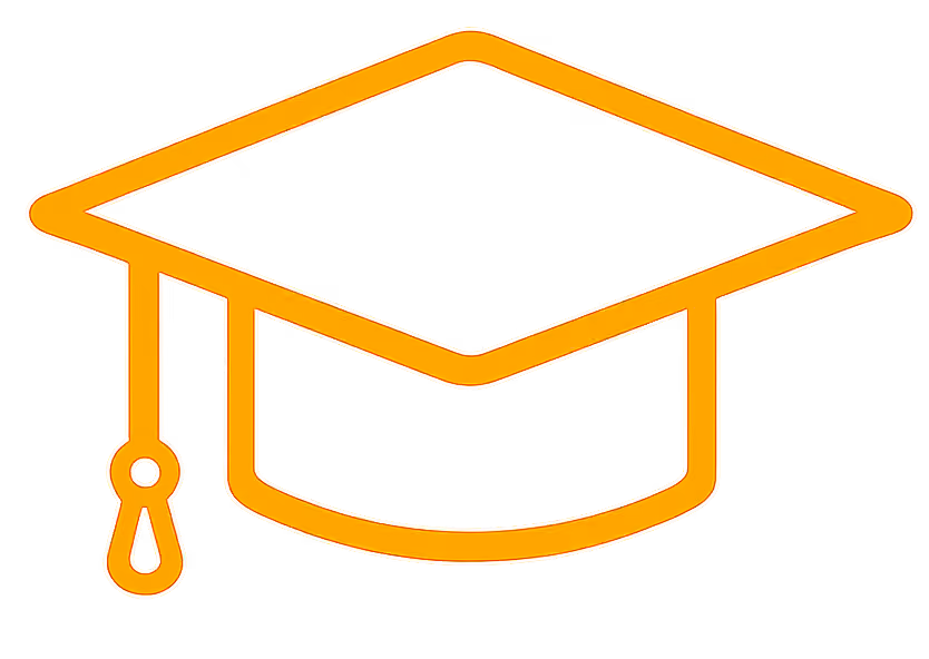 Graduation cap icon for graduation party events