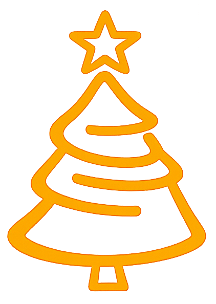 Holiday icon for holiday party events at Squealers