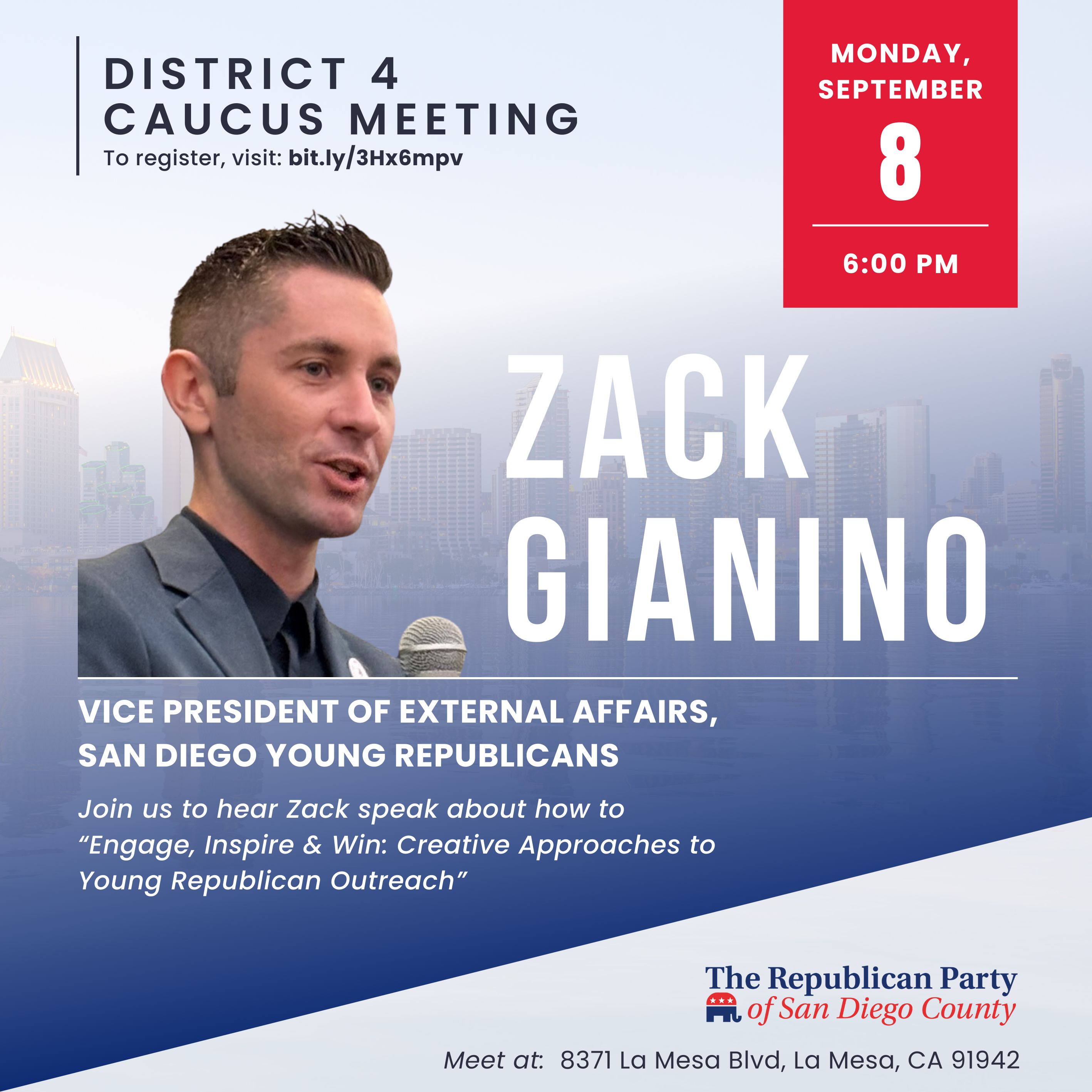 San Diego GOP Regional Organizing Meeting – Central San Diego