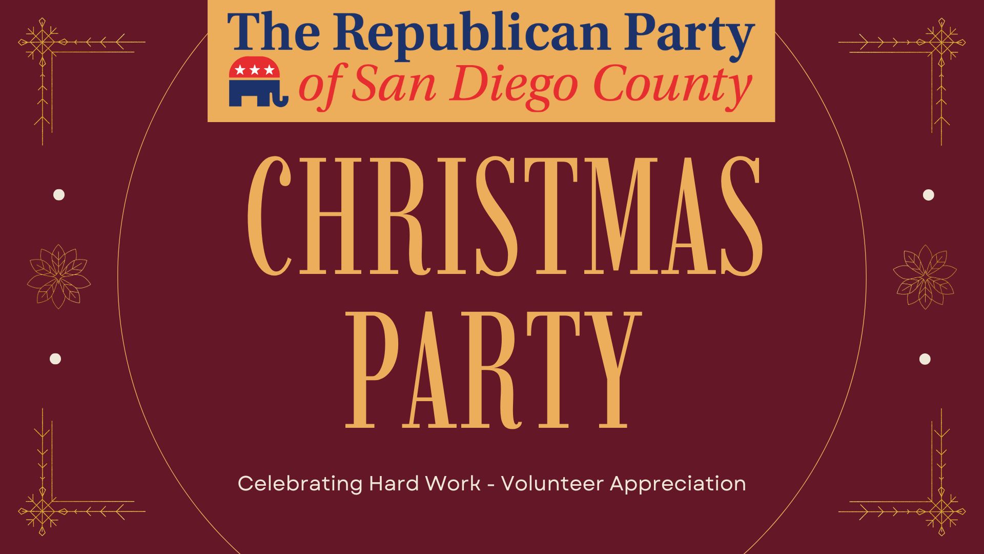 Republican Christmas Gathering: Honoring Our Volunteers