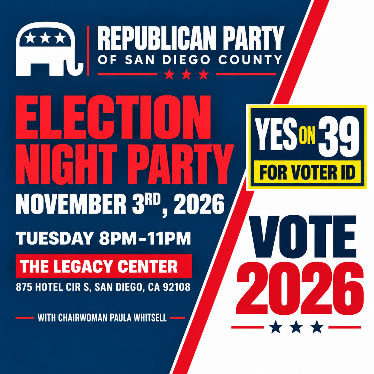 Election Night Party with the Republican Party of San Diego County