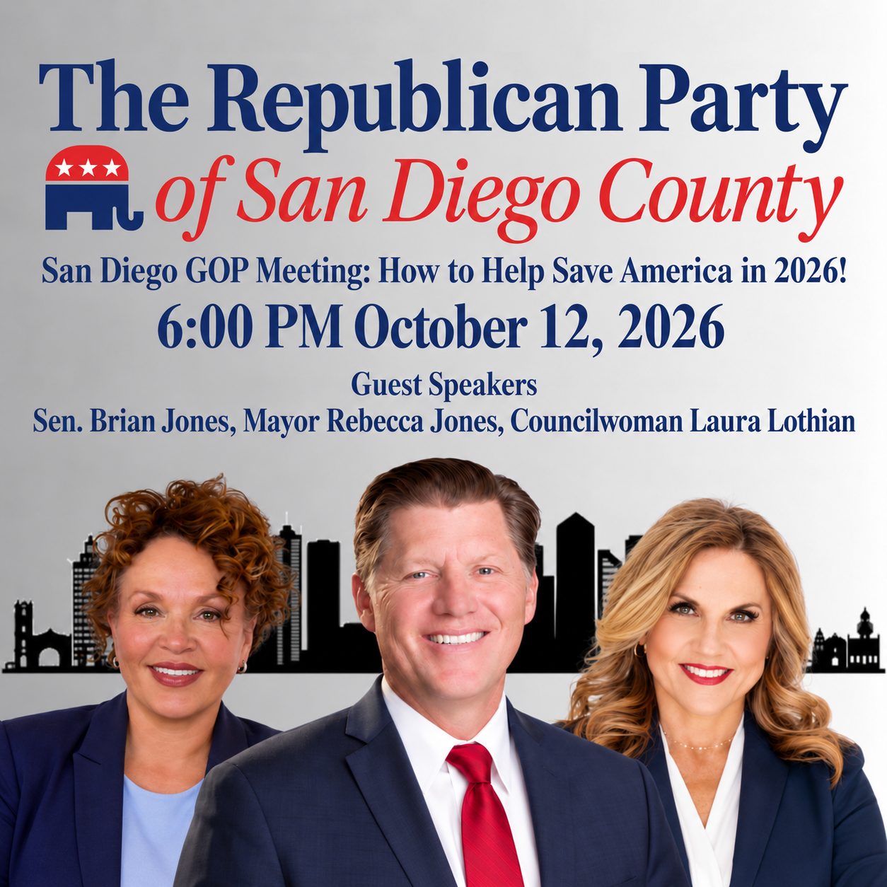San Diego GOP Meeting: How to Help Save America in 2026!