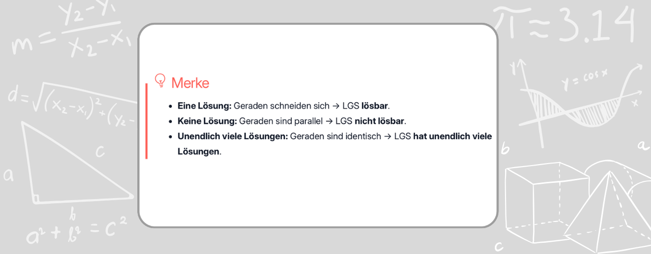 Lineare Gleichungssysteme einfach erklärt: So löst du sie mit Einsetzungs-, Gleichsetzungs- und Additionsverfahren Schritt für Schritt.