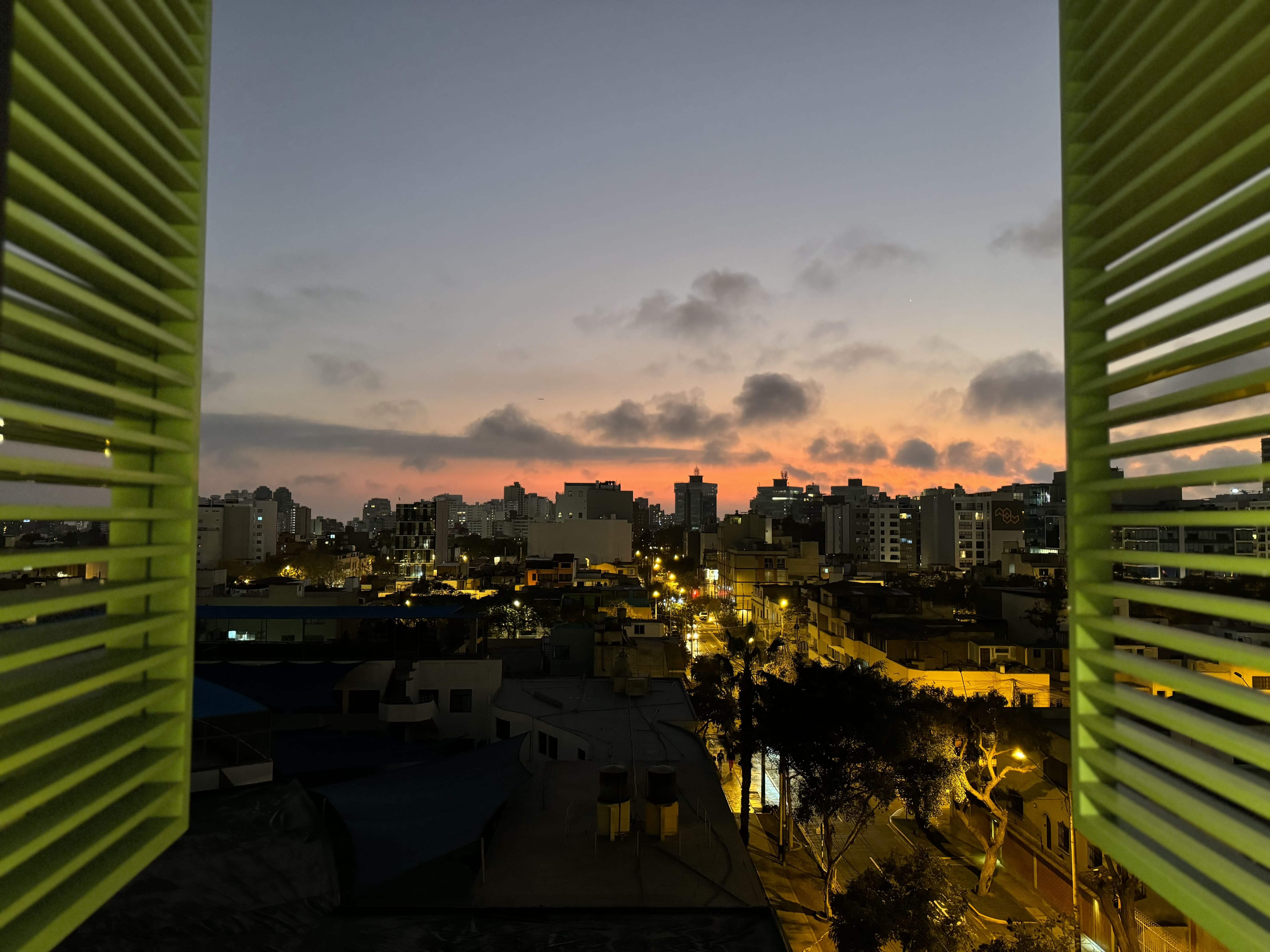 View of Lima Peru from apartment