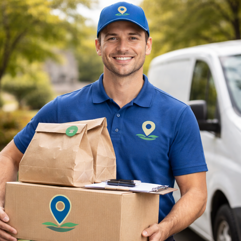 Silverback Sports van delivering scrubs to a local clinic