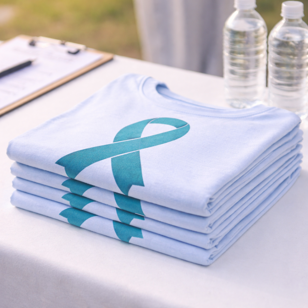 Bobby participating in a local cancer awareness walk