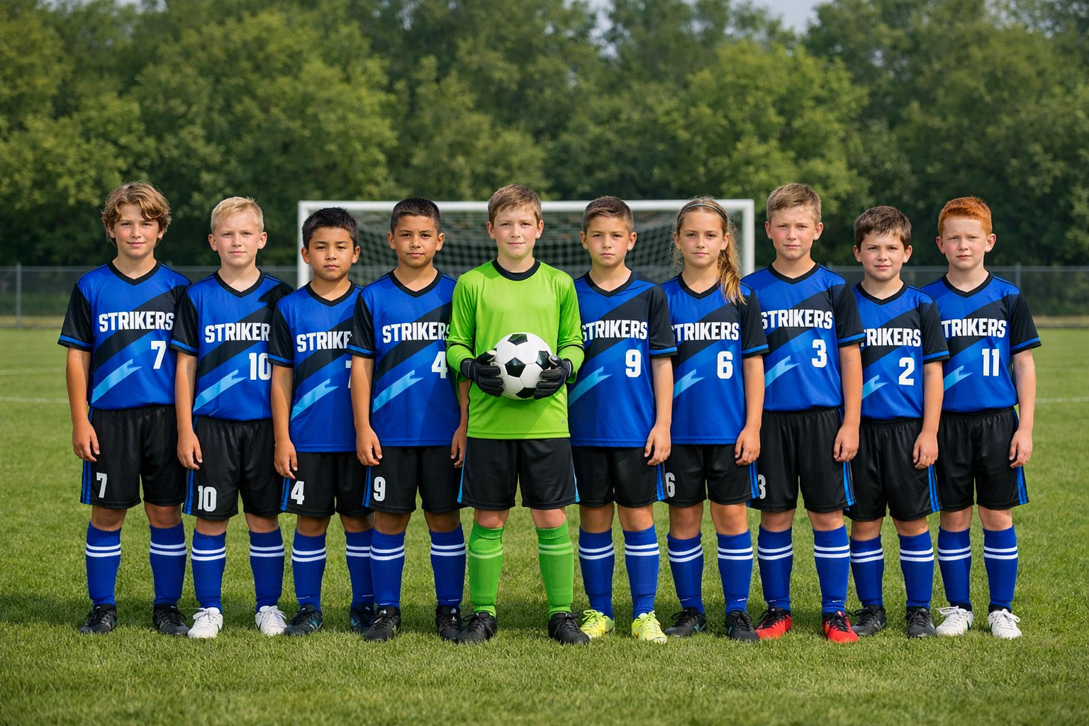 Youth Soccer Team Group Photo