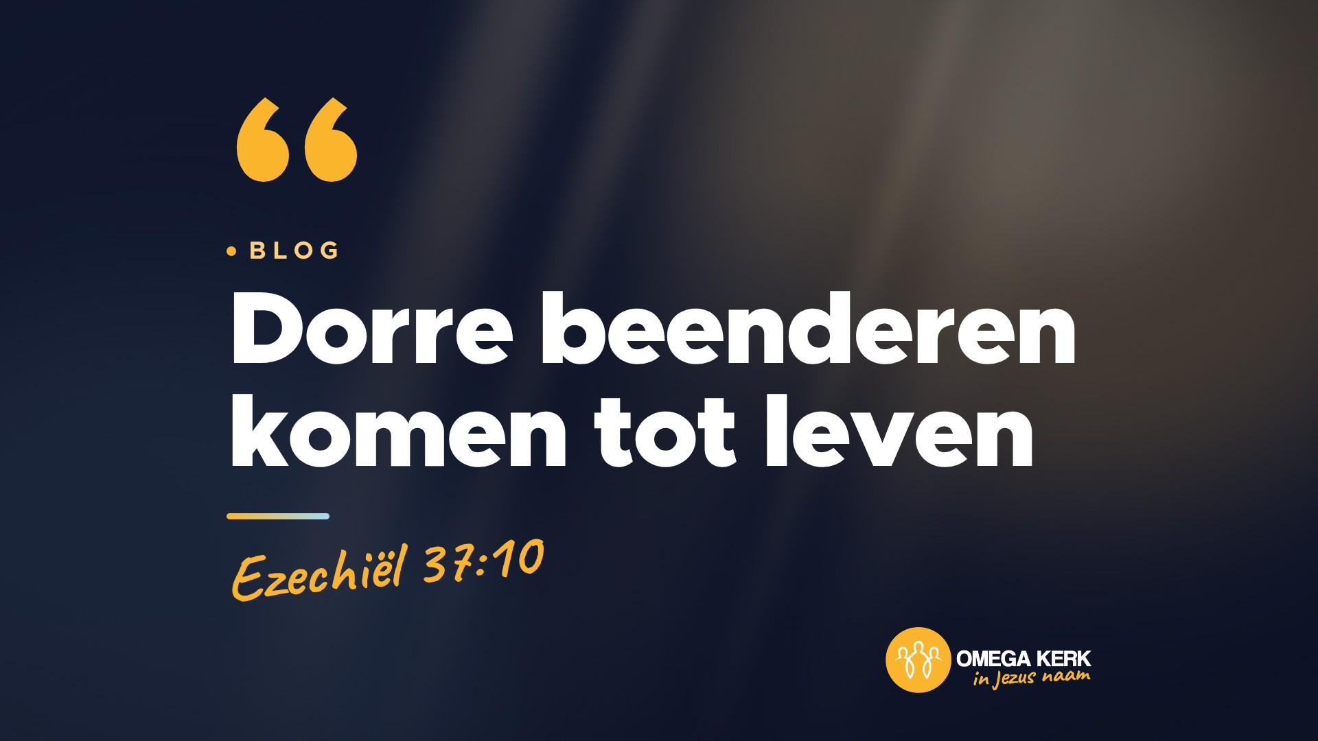 Dorre beenderen komen tot leven