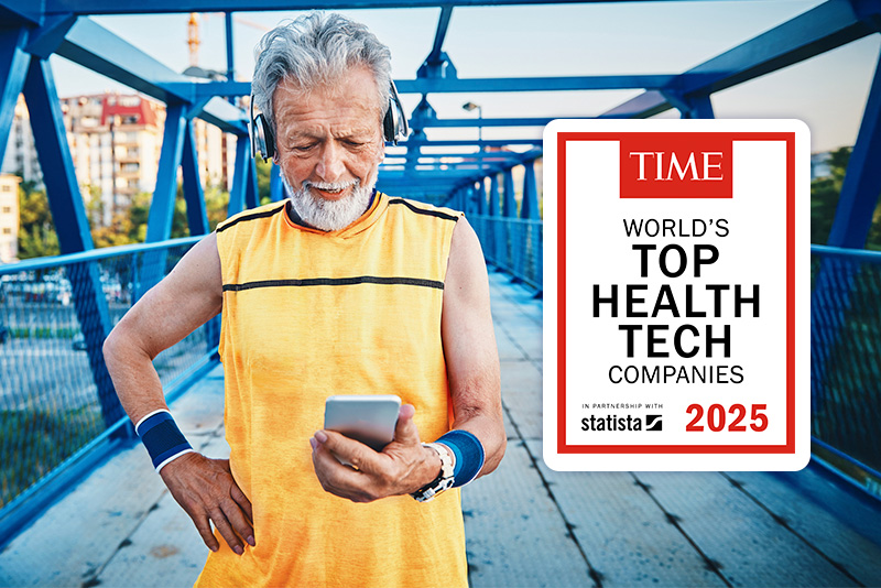 Senior man looking at mobile phone