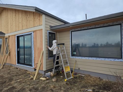 Construction on exterior of home