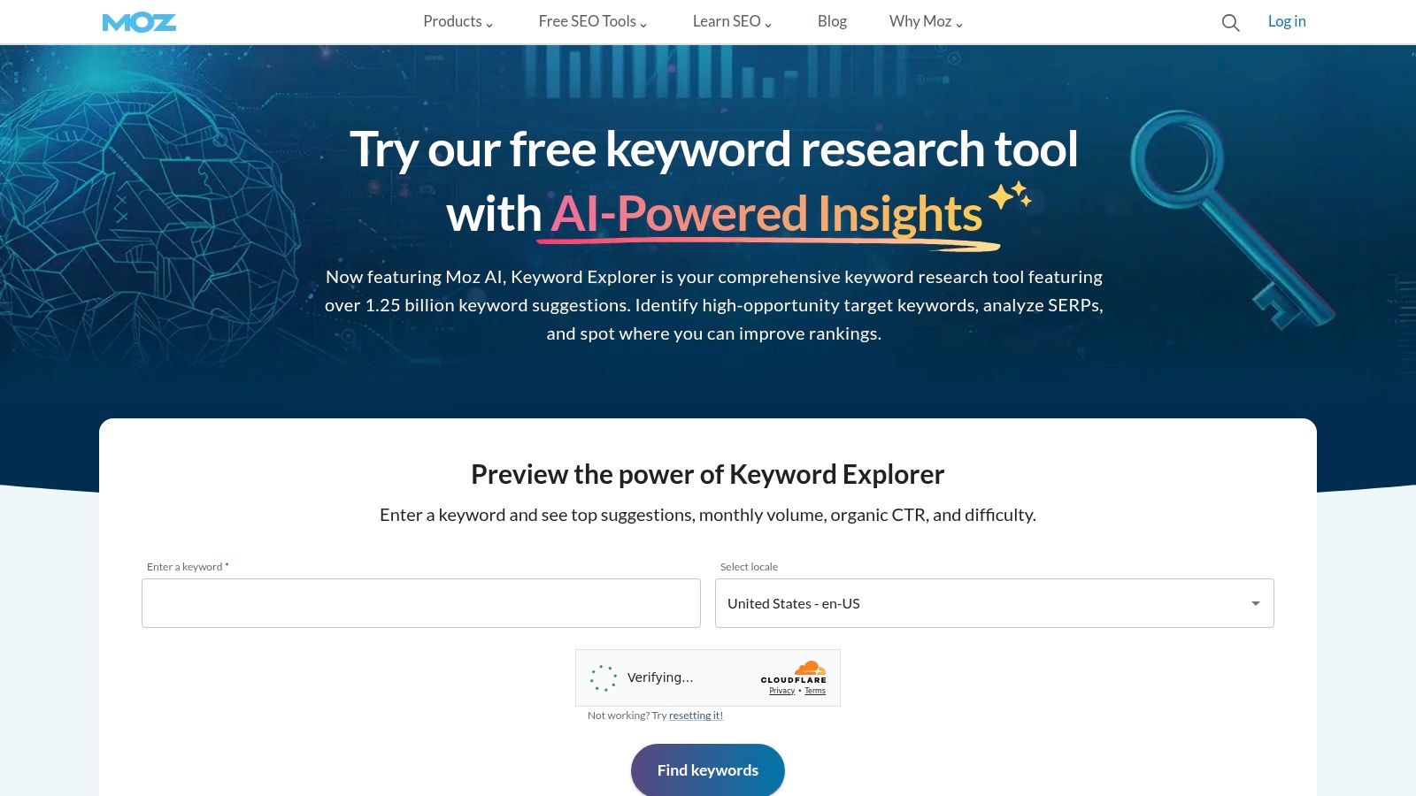 Moz Keyword Explorer