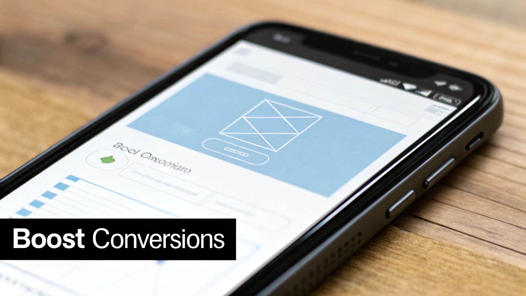 A user interacting with a high-converting landing page on a laptop and mobile phone.