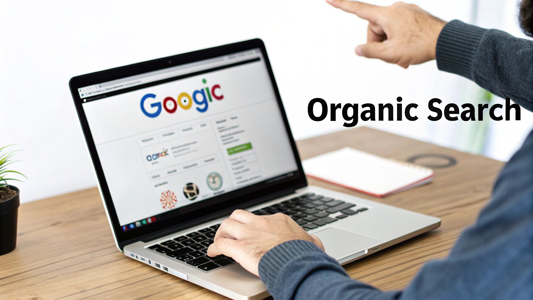 A digital marketing dashboard showing various charts and graphs related to website analytics.