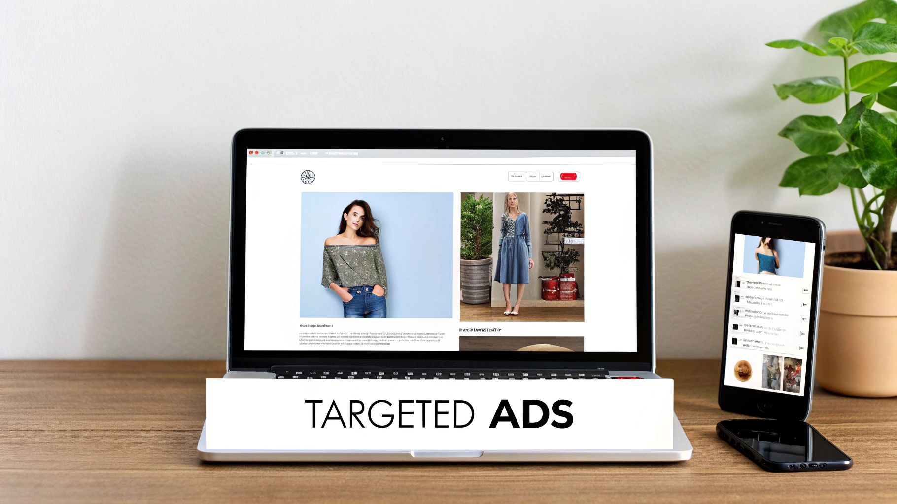 A person analyzing a PPC campaign dashboard with graphs showing upward trends.