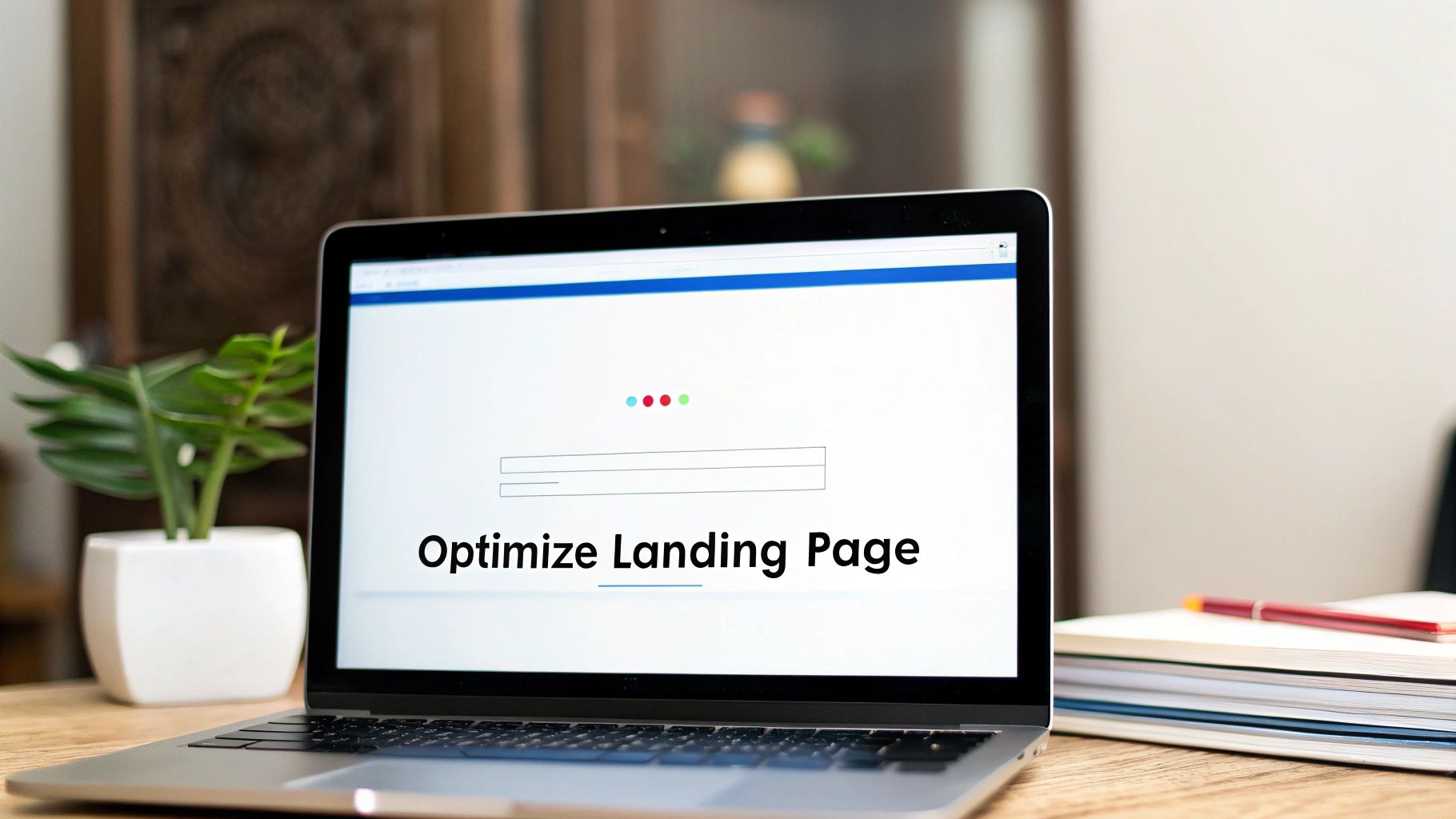 Landing page screenshot