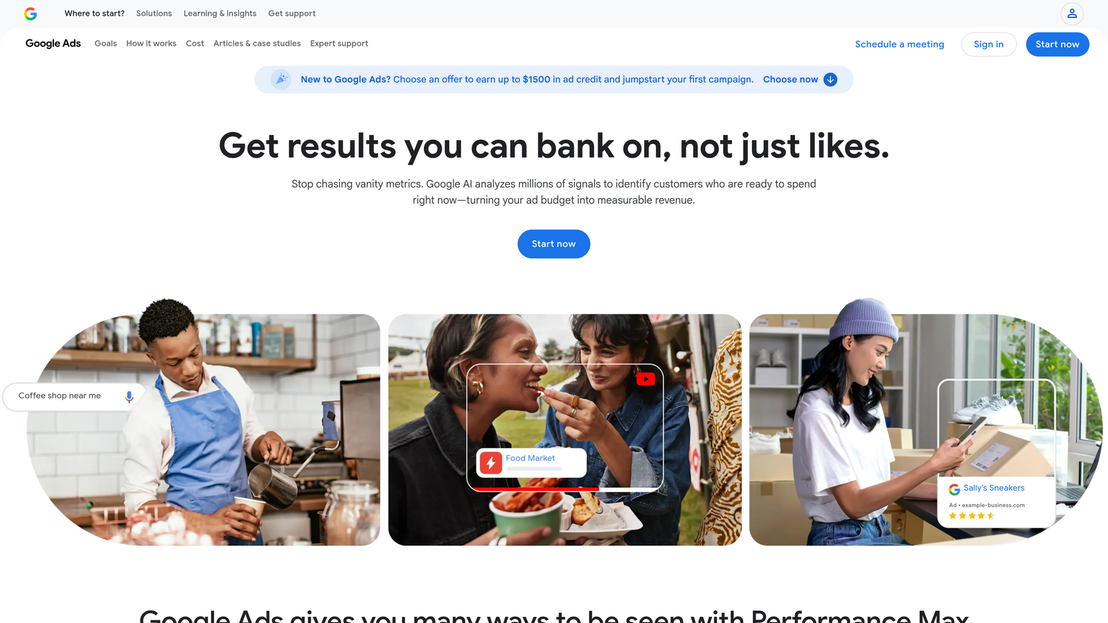 Screenshot of Google Ads Keyword Planner website