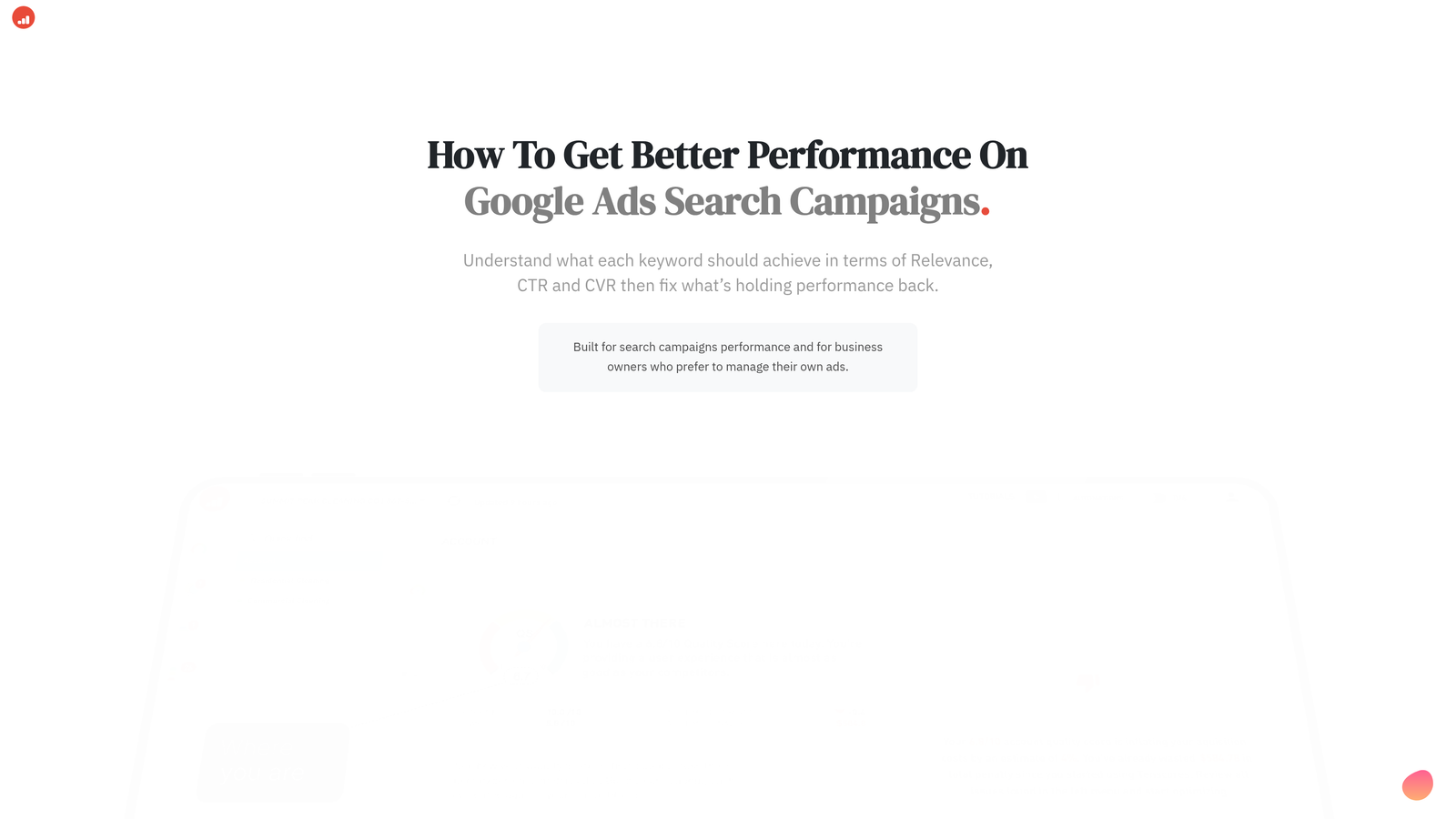 Screenshot of Tenscores website