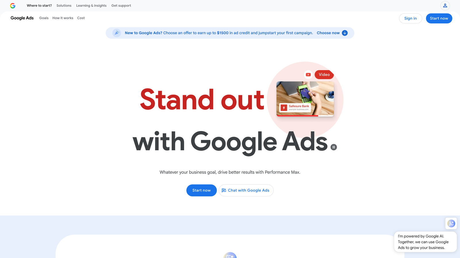 Screenshot of Google Ads Scripts website