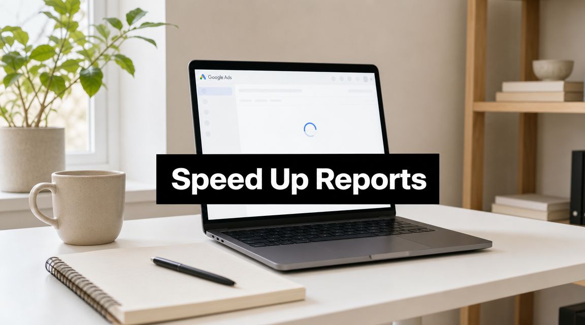 Google Ads Search Terms Report Takes Too Long? Fix It!