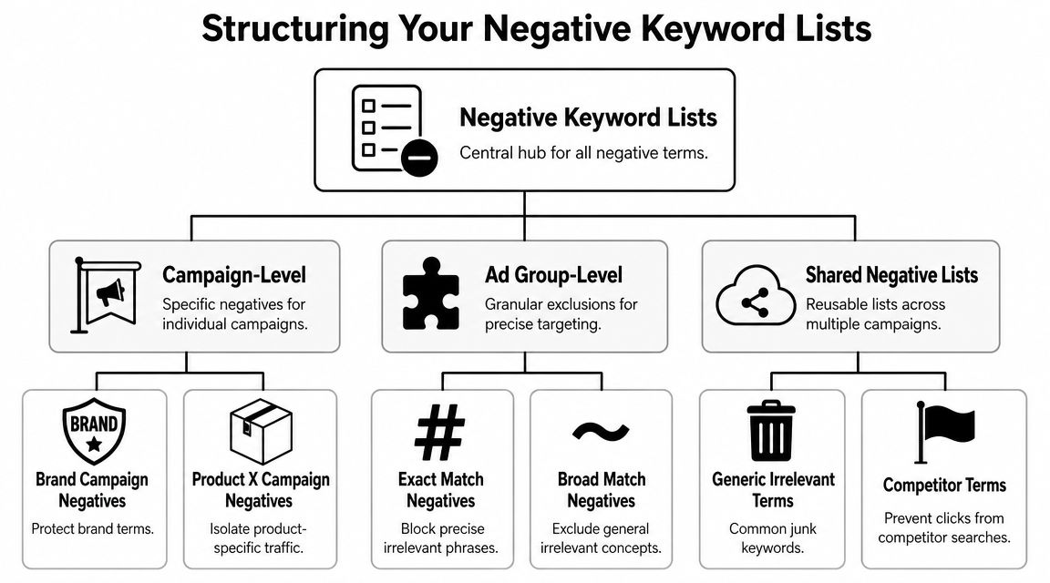 Building and Organizing Your Negative Lists