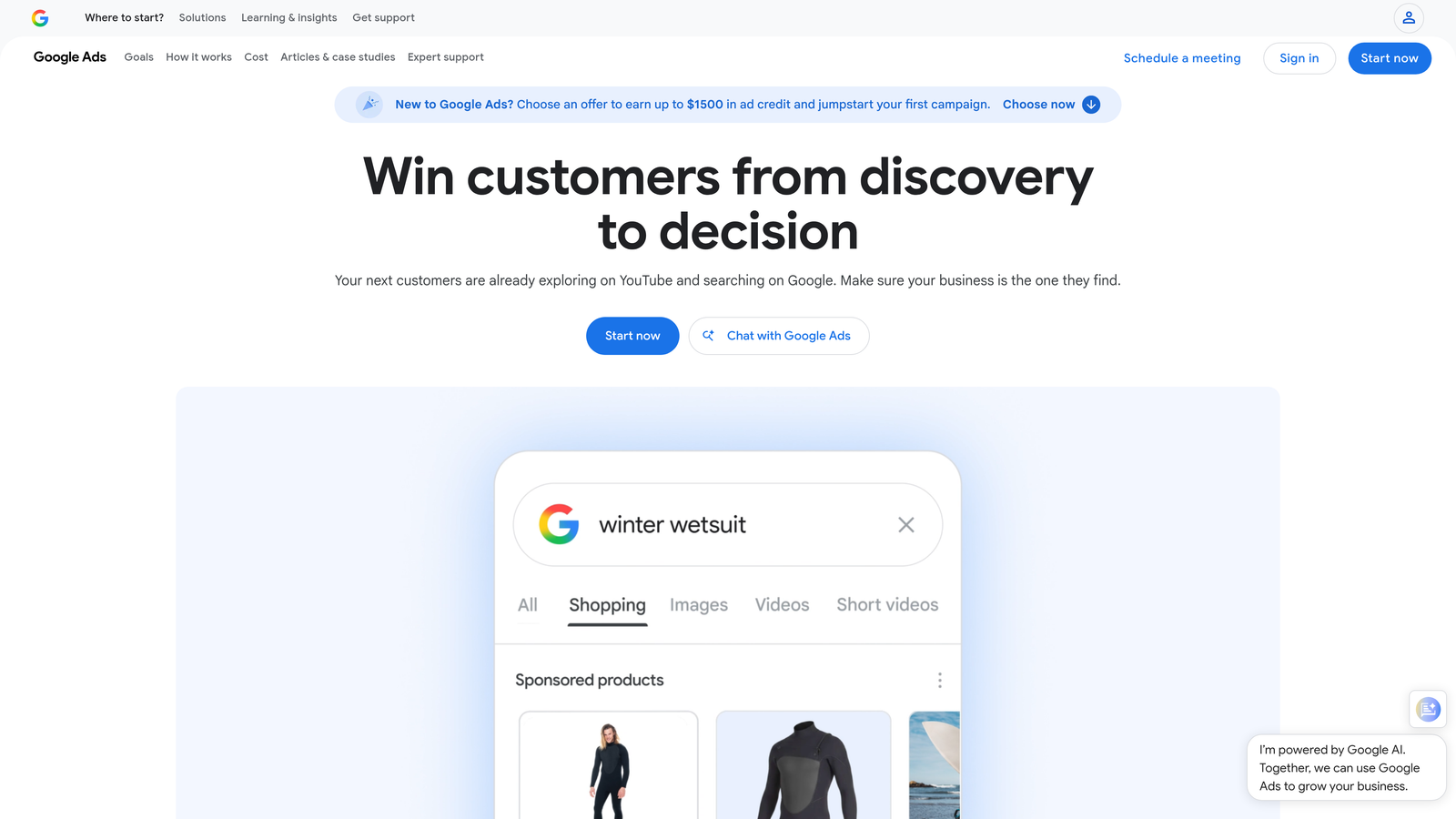 Screenshot of Google Keyword Planner website