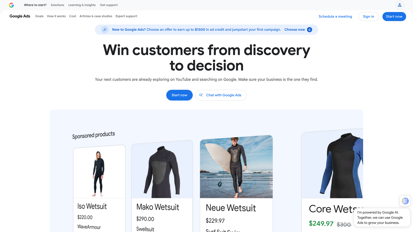 Screenshot of Google Keyword Planner website