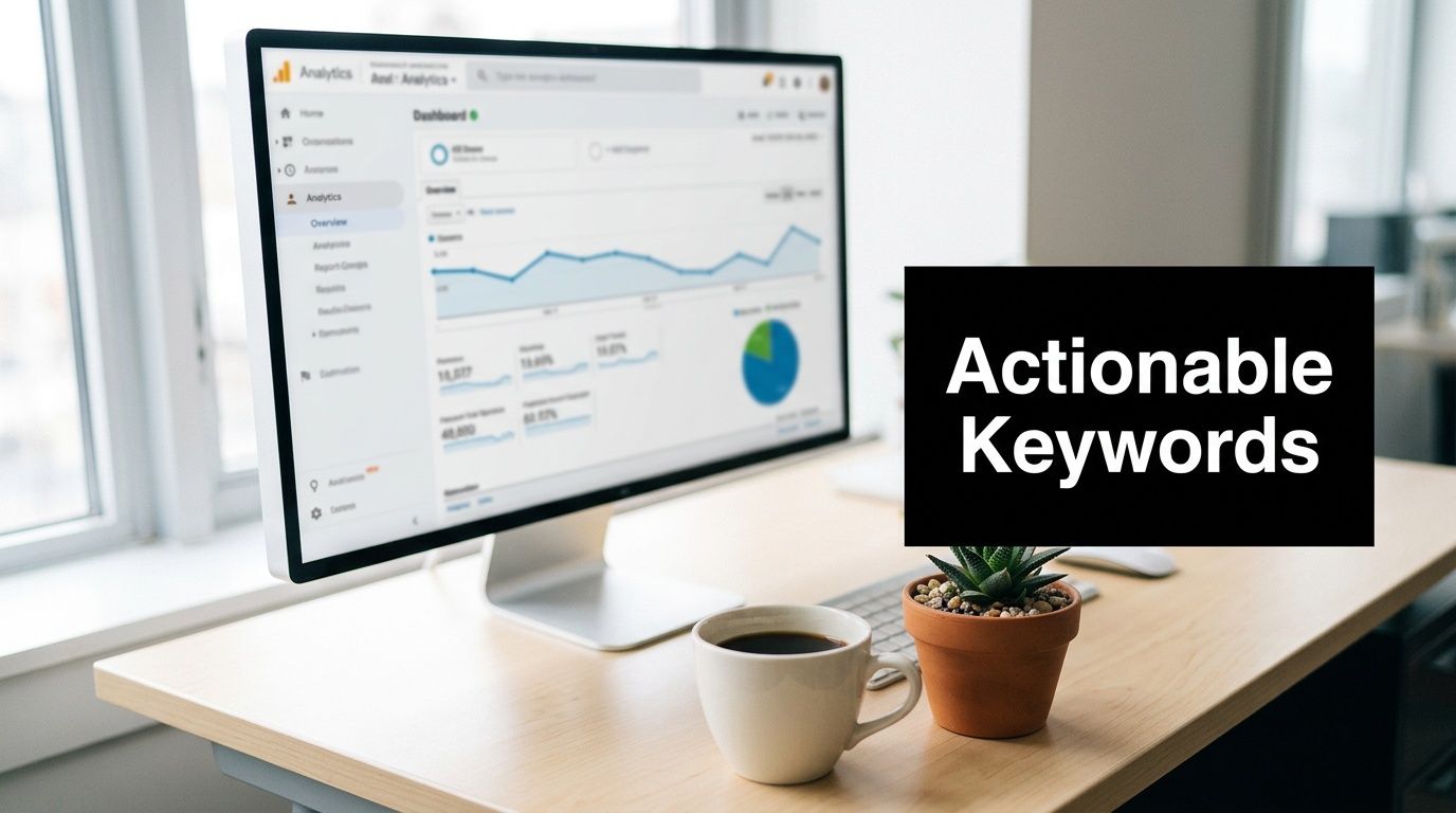 Find Actionable Keywords in Google Analytics
