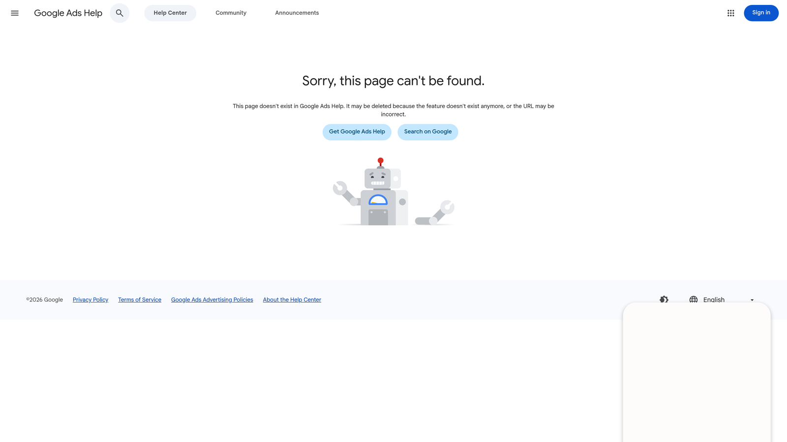Screenshot of Google Ads Recommendations website