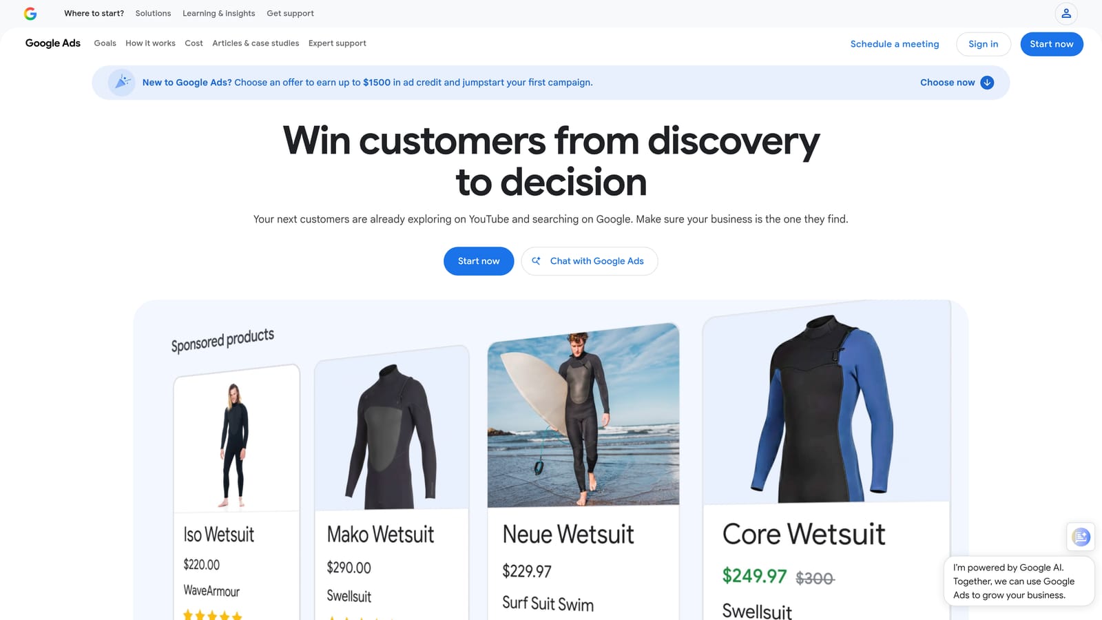 Screenshot of Google Keyword Planner website