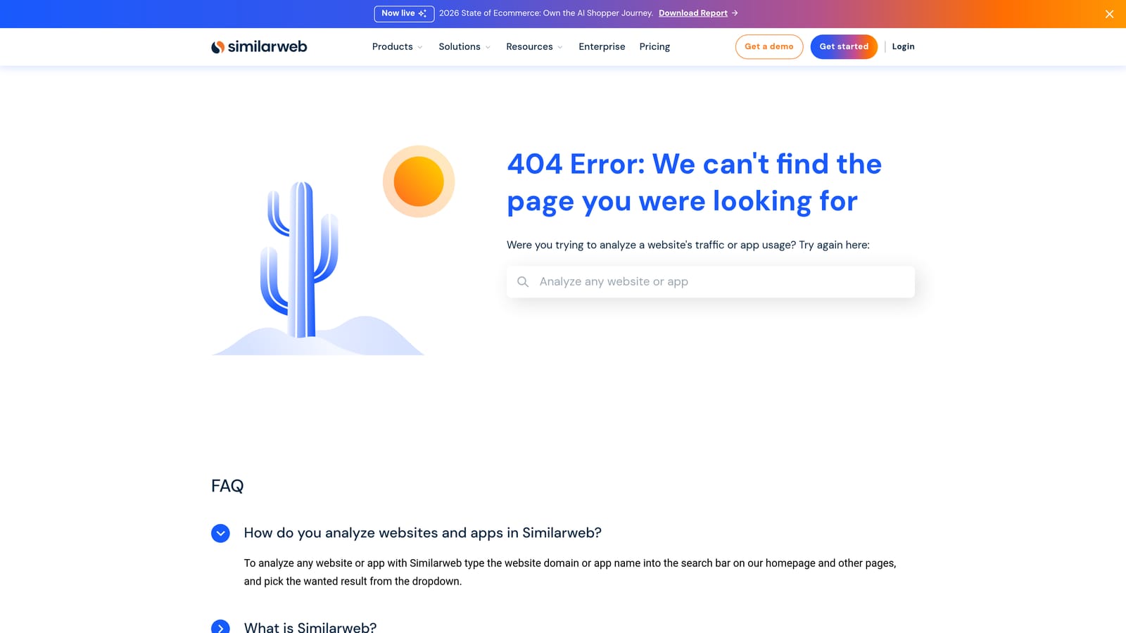 Screenshot of Similarweb Chrome Extension website