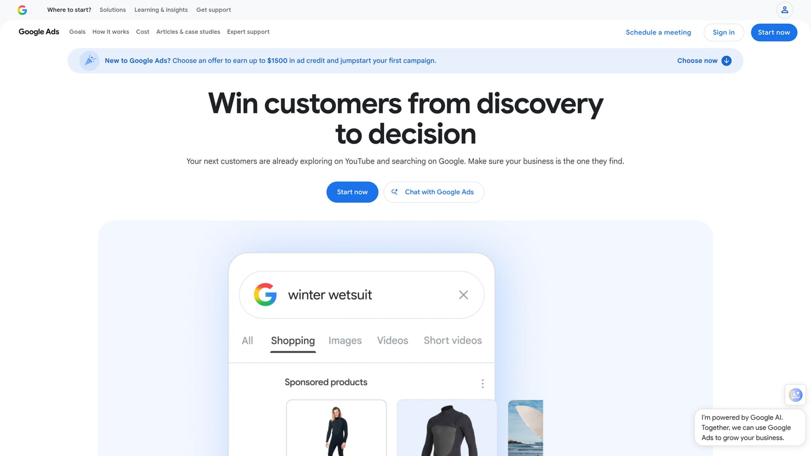 Screenshot of Google Keyword Planner website
