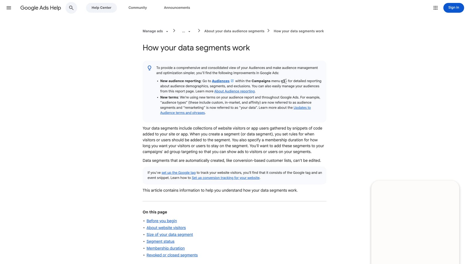 Screenshot of Google Ads Automated Rules website