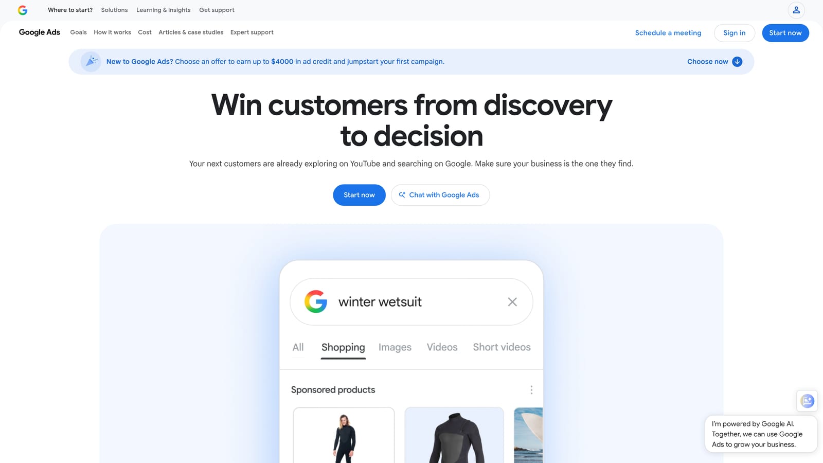 Screenshot of Google Ads Editor website