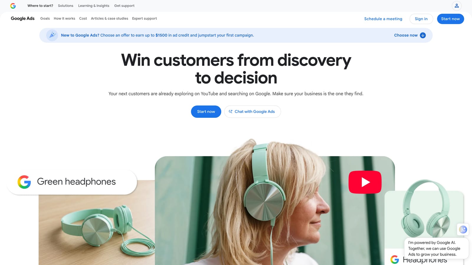 Screenshot of Google Ads Automated Rules and Recommendations website