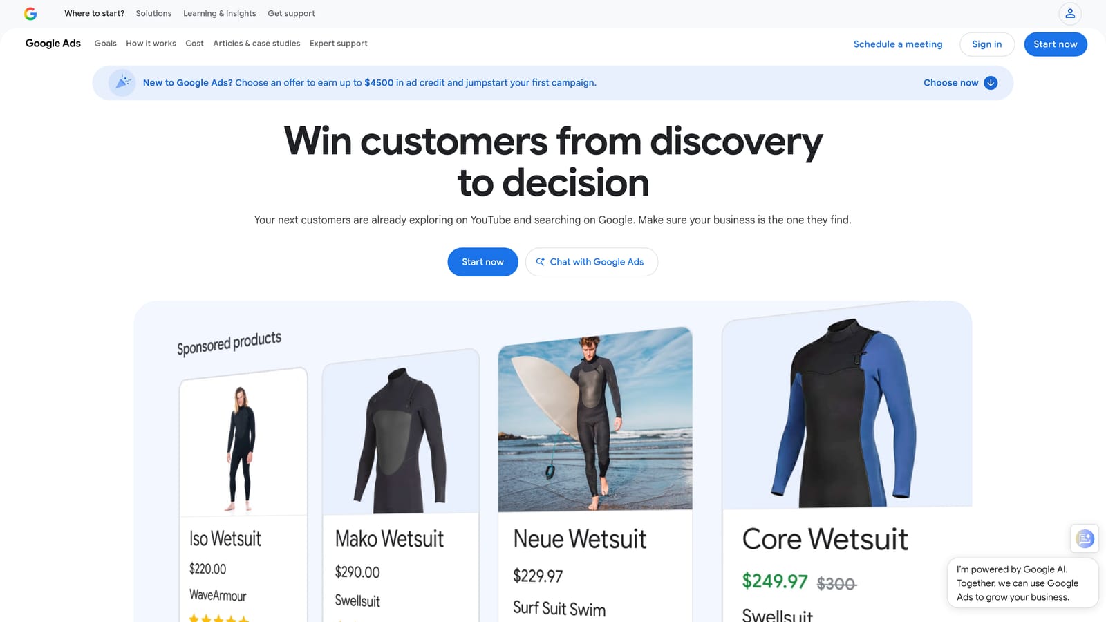Screenshot of Google Ads Smart Bidding website