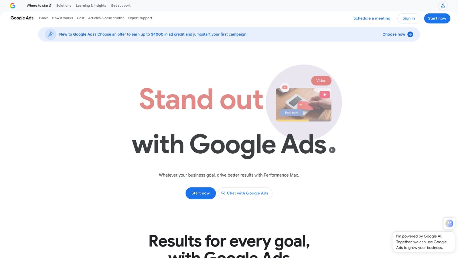 Screenshot of Google Ads Editor website