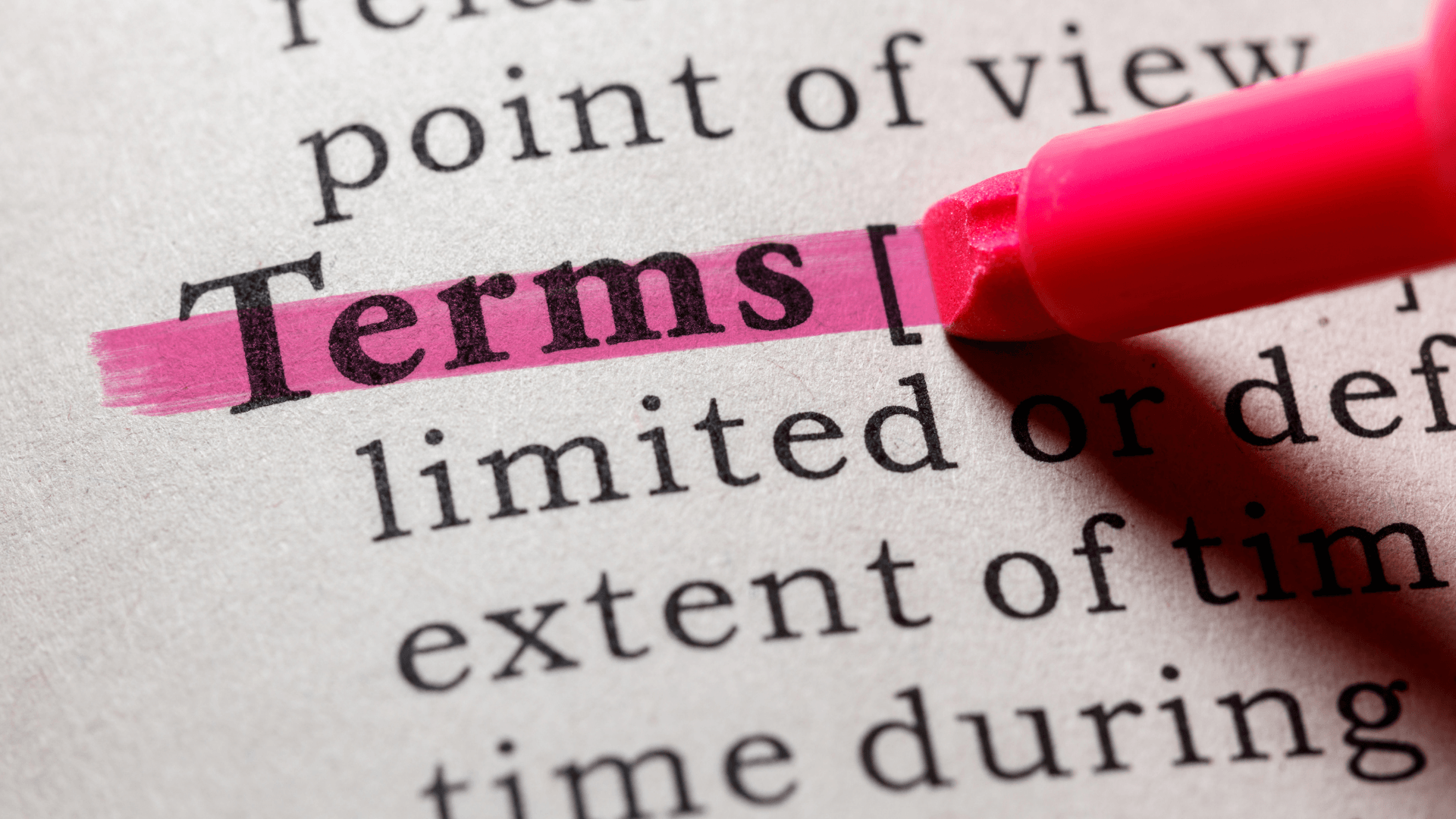 Key terms and definitions in clauses of ISO 9001.