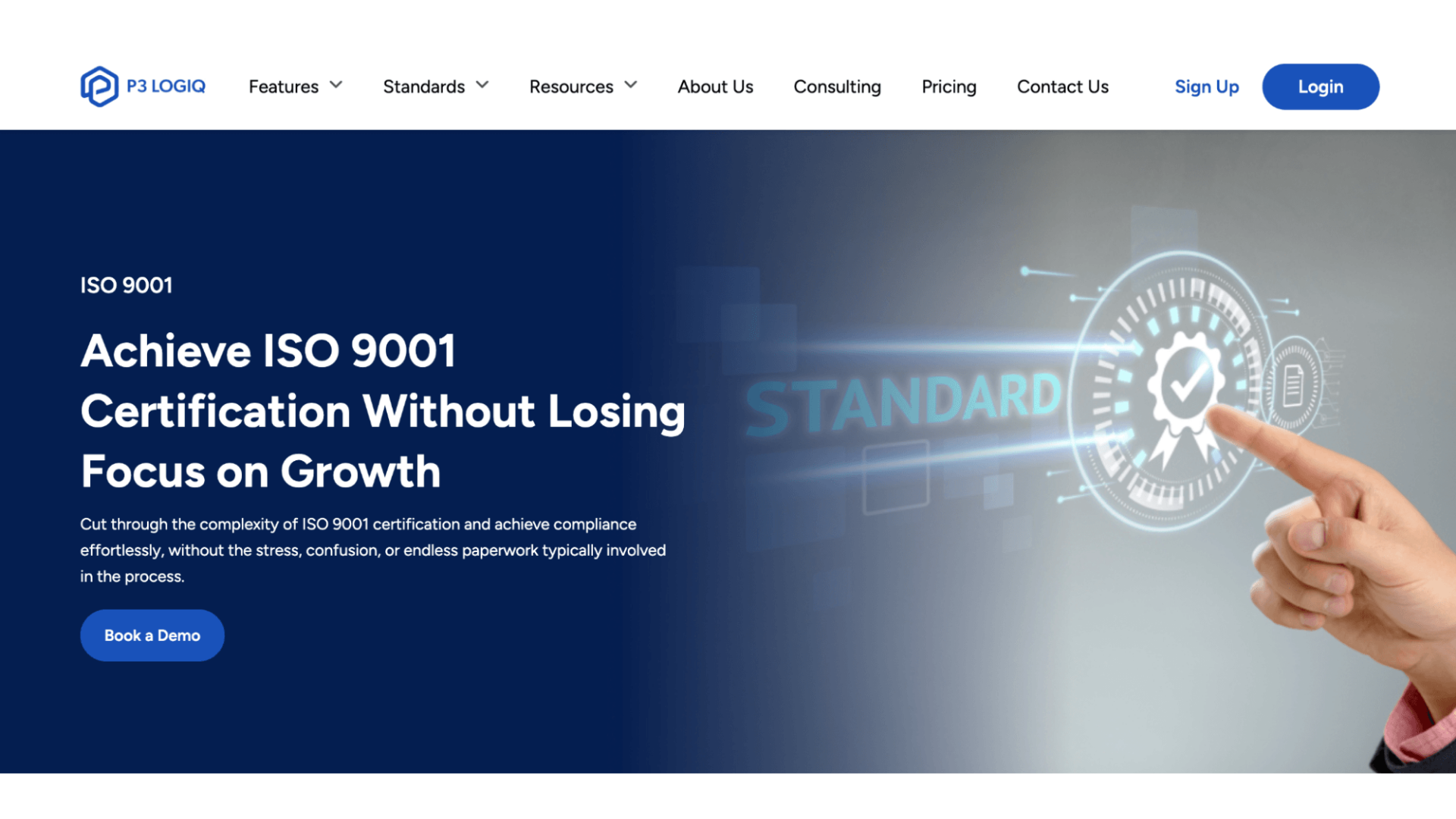 P3 LogiQ is one of the best ISO 9001 software and compliance management system platforms.