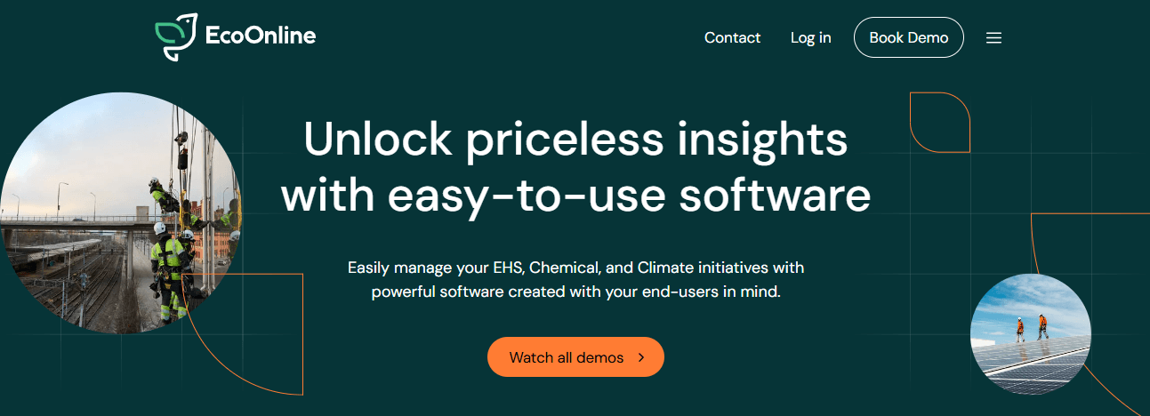 Best ISO 14001 compliance software EcoOnline for environmental management.