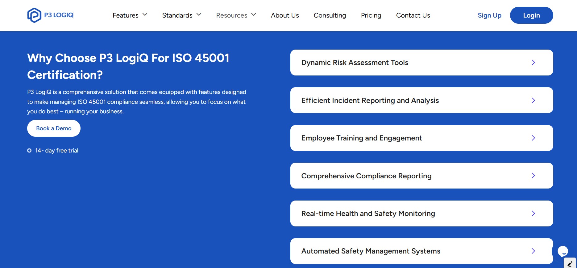 Why P3 LogiQ is a smart ISO 45001 software and environmental management system choice.