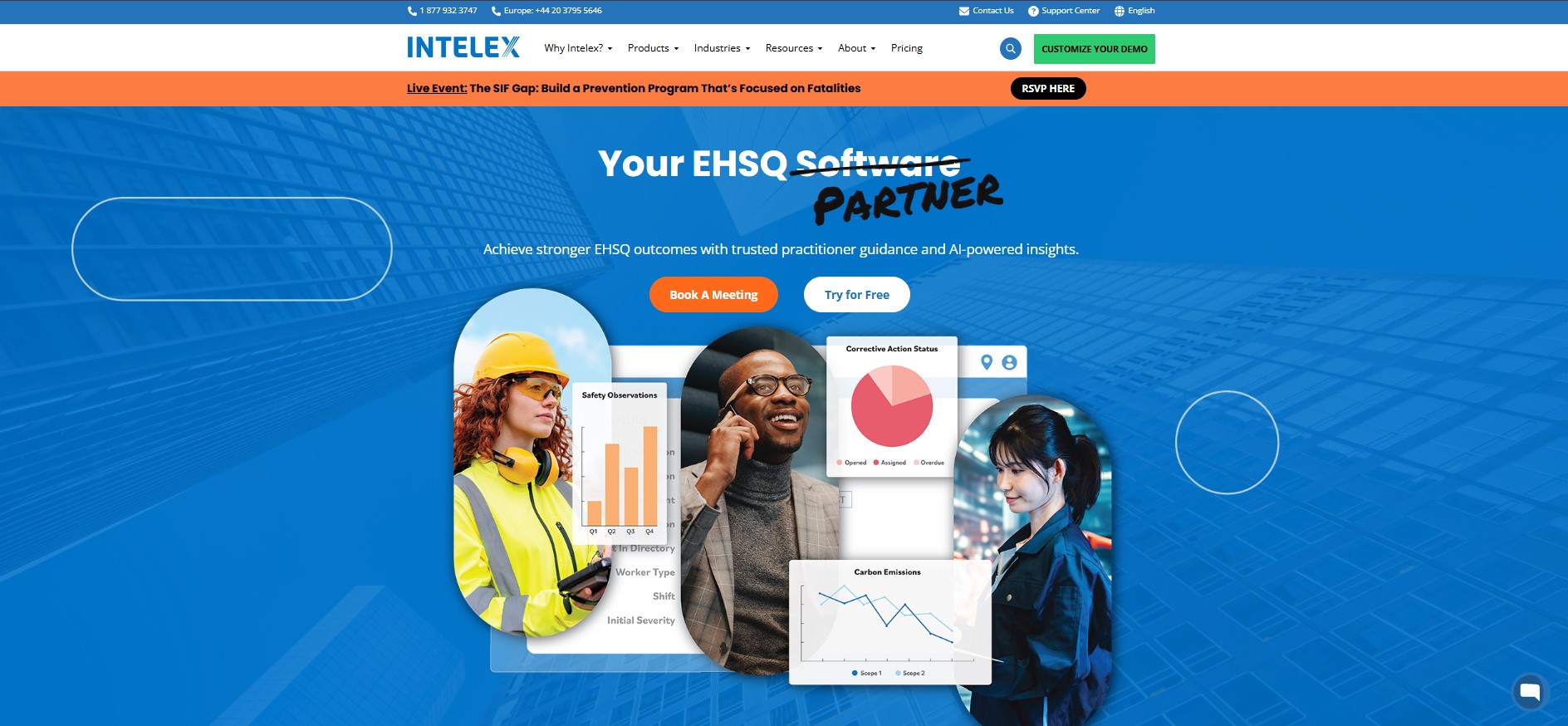 Intelex is one of the best ISO 45001 EHS Compliance and Management platforms.